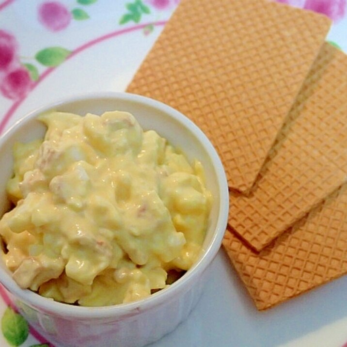 スパイシー卵ディップと大麦クラッカー レシピ 作り方 By ぷ みぃまま 楽天レシピ